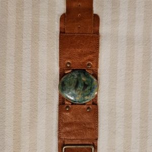 Stone cuff bracelet